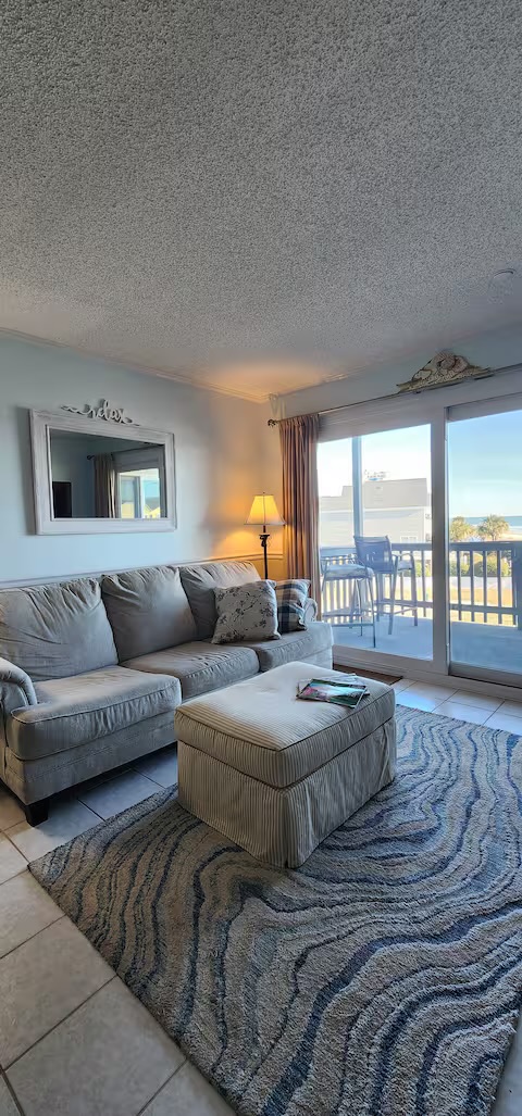 Living room with ocean view